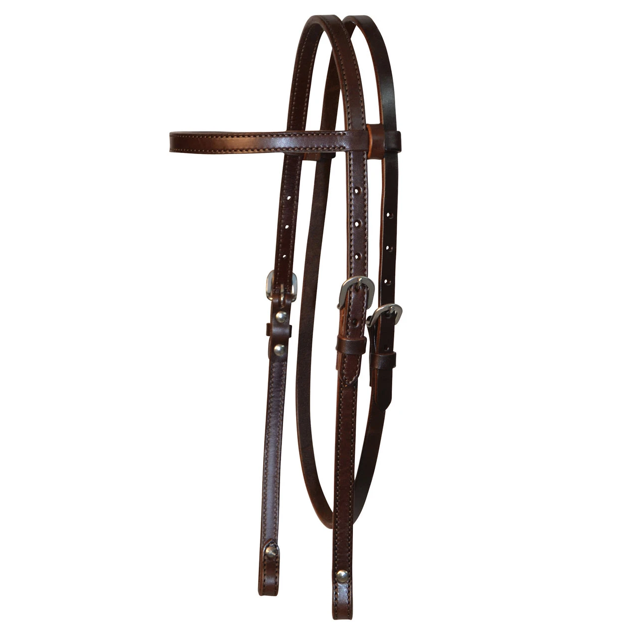 Circle Y- Walnut Plain Browband Headstall 3 Circle Y- Walnut Plain Browband Headstall