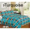 Southwest 4 Pc Queen Luxury Comforter Set - Turquoise 2 Southwest 4 Pc Queen Luxury Comforter Set - Turquoise -Western Cowboy Equipment 0445TURQUOISE