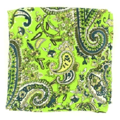 Lime Paisley Wild Rag