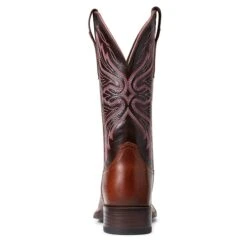 Ariat Women's Edgewood Dark Luggage Boots -Western Cowboy Equipment 10040350 heel
