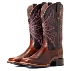 Ariat Women's Edgewood Dark Luggage Boots -Western Cowboy Equipment 10040350 pair