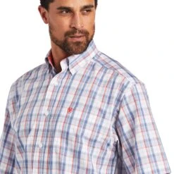 Ariat Wrinkle Free Nasir Classic Fit Short Sleeve Shirt -Western Cowboy Equipment 10040545 01