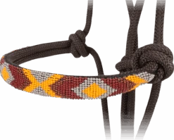 Cashel Chocolate Beaded Rope Halter