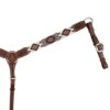 Circle Y Brown And White Beaded Aztec Breast Collar -Western Cowboy Equipment 107486 default l