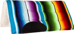 Mustang Serape Rainbow Fleece Pony Pad