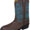 Toddler's Monterey Brown Turquoise Stitched Boots -Western Cowboy Equipment 11a0e89e1854ab3a295add
