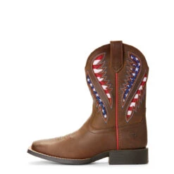 Ariat Kid's Red, White, And Blue Quickdraw VentTEK Square Toe Boot -Western Cowboy Equipment 1280 cqPkcZi4kN85