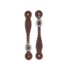 Weaver Leather Brown Basin Cowboy Spur Straps -Western Cowboy Equipment 1289260