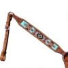 Shiloh Turquoise/Brown/Burgundy Beaded Breast Collar -Western Cowboy Equipment 14031 1 2breastcollar