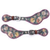 Ladies Purple Tribal Spur Straps -Western Cowboy Equipment 16856892620 rafter t spur straps ss418