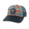 Hooey Blue Print Quake Snap Back Cap -Western Cowboy Equipment 1842t bl