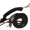 Showman Black Mecate Reins With Slobber Strap -Western Cowboy Equipment 19226blk