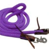 Showman Purple Nylon Barrel Reins