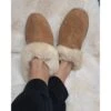 Minnetonka Moccasins Tan Sheep Skin Mule Slippers -Western Cowboy Equipment 20210929 162027