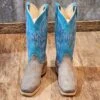 Olathe Grey Bison W/ Turquoise Boots