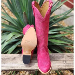 Macie Bean Hot Pink Suede Boots -Western Cowboy Equipment 20230522 141239