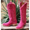 Macie Bean Hot Pink Suede Boots -Western Cowboy Equipment 20230522 150335