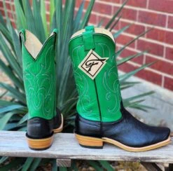 Fenoglio Black Smooth Ostrich Boots -Western Cowboy Equipment 20230608 111814