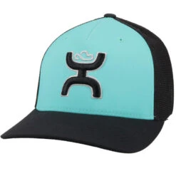 Hooey Youth Turquoise And Black Cap-Black Hooey Up Patch