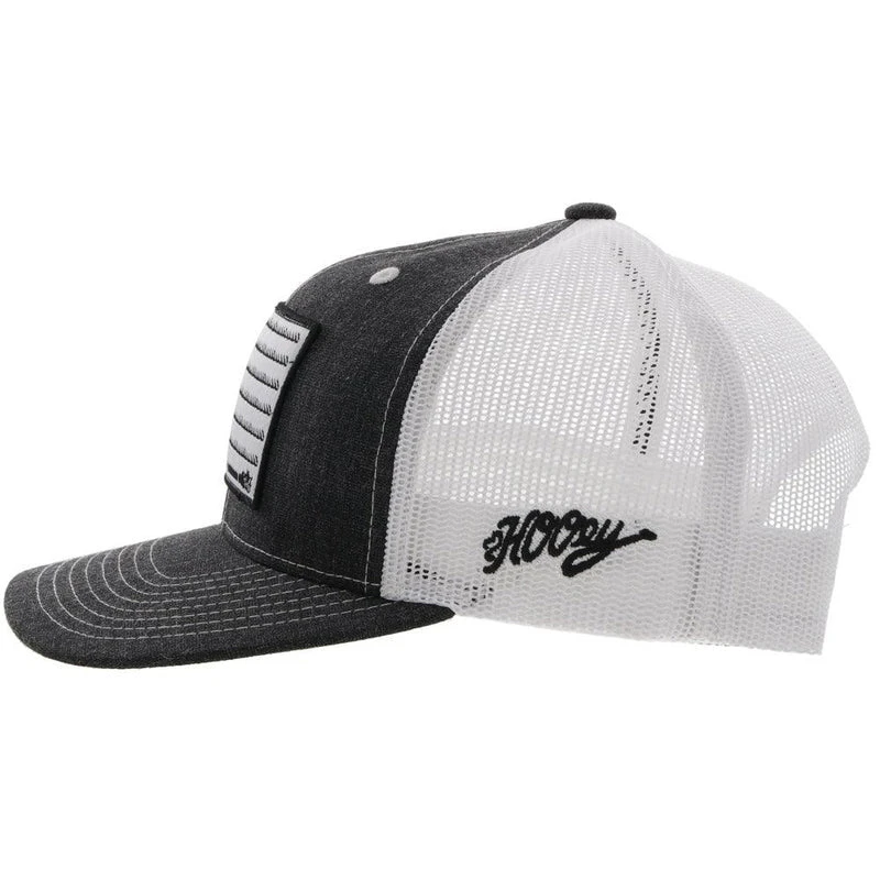 Hooey YOUTH Charcoal/White Cap-Cowboy Flag Patch 4 Hooey YOUTH Charcoal/White Cap-Cowboy Flag Patch - Image 2