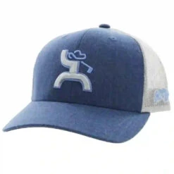 Hooey Demin & Grey Golf Cap-Hooey Golfer Patch