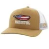 Hooey Mid Profile Work Tan/White Cap-Resistol Feather Flag -Western Cowboy Equipment 2251T TNWH02 800x 3b47f87a 46e7 42d4 b6c4 4d93d1938f33