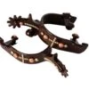 Showman Brown Steel Engraved Copper Spurs -Western Cowboy Equipment 256601Q