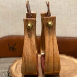 Nettles Stirrups 2" Oversized Flatbottom Varnish Finish -Western Cowboy Equipment 2 OSV3copy
