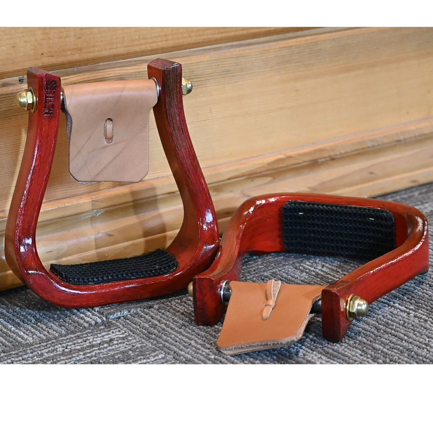 Nettles 2" Red Barrell Racing Stirrups 3 Nettles 2" Red Barrell Racing Stirrups