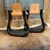 Nettles Stirrups 2" Black Gripper Barrel Racers -Western Cowboy Equipment 2gbrb