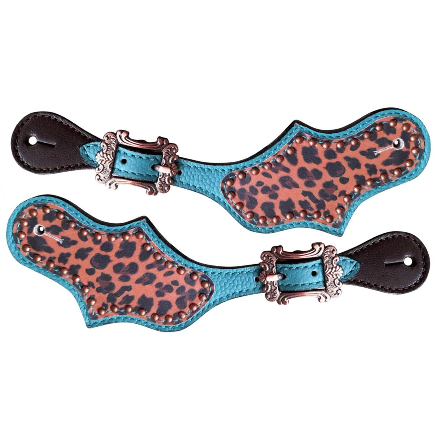 Showman Cheeta Spur Straps 3 Showman Cheeta Spur Straps