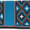 Tough-1 Teal Sequoyah Wool Saddle Blanket -Western Cowboy Equipment 35 9040 436