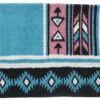 Tough-1 Cherokee Wool Turquoise/Pink Saddle Blanket 2 Tough-1 Cherokee Wool Turquoise/Pink Saddle Blanket -Western Cowboy Equipment 35 9060 443