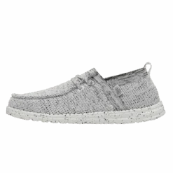 Heydude HEY DUDE WALLY HALO STONE WHITE -Western Cowboy Equipment 40014 1KA WALLYHALO STONEWHITE LEFTSIDE