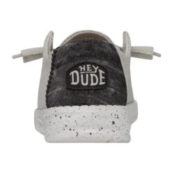 Heydude Hey Dude Wendy Woven Light Grey 16 Heydude Hey Dude Wendy Woven Light Grey -Western Cowboy Equipment 40098 007 WENDYWOVEN LIGHTGREY LEFTBACK