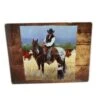 Cowboy Checking Cattle Glass Cutting Board -Western Cowboy Equipment 40153s