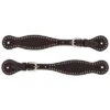Weaver Leather Basketweave Tooled Spur Straps -Western Cowboy Equipment 41964 002 0066824 m