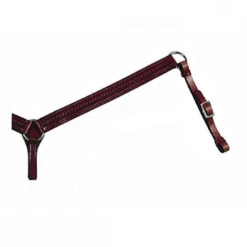 Circle Y Walnut Shell Tooled Breast Collar
