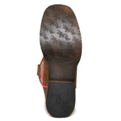 Blazin' Roxx Girl's Camilla Pink Serape Square Toe Boot -Western Cowboy Equipment 4449844 sole