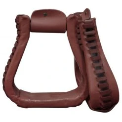 Showman Leather Cover Stirrup -Western Cowboy Equipment 4743med 199e3333 fc42 43c5 8a25 c1493c8364a6
