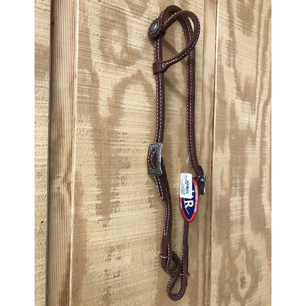 HR Oiled Basket Weave Quick Change One Ear With Concho 3 HR Oiled Basket Weave Quick Change One Ear With Concho