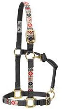 Weaver Leather Adjustable Halter - Crimson Aztec