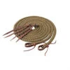 Weaver Leather Brown Silvertip Hollow Braid Split Reins, 5/8" X 8' -Western Cowboy Equipment 62311 xxx 0123560 s