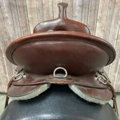 Circle Y Trail Saddle With Black Seat And Sliver Hardware, 16" Seat -Western Cowboy Equipment 6863 1601 05 1