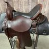 Circle Y Trail Saddle With Black Seat And Sliver Hardware, 16" Seat 2 Circle Y Trail Saddle With Black Seat And Sliver Hardware, 16" Seat -Western Cowboy Equipment 6863 1601 05