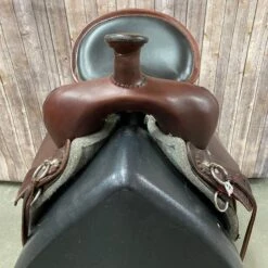 Circle Y Trail Saddle With Black Seat And Sliver Hardware, 16" Seat -Western Cowboy Equipment 6863 1601 05 4