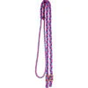 Mustang Purple, Turquoise And Hot Pink Flat Braided Trail Reins -Western Cowboy Equipment 8159 KVW 600x600 1