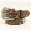 Ariat Girl's Brown Cross Fashion Belt