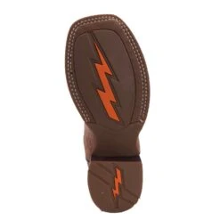 Boy's Distressed Brown And Rust Square Toe Boot -Western Cowboy Equipment BSY1912 3