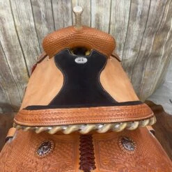 HR Saddlery 16 Inch Barrel Saddle 10 HR Saddlery 16 Inch Barrel Saddle -Western Cowboy Equipment BackSeat 58620c0d 1f3f 490d 977f e2d49dbb4628
